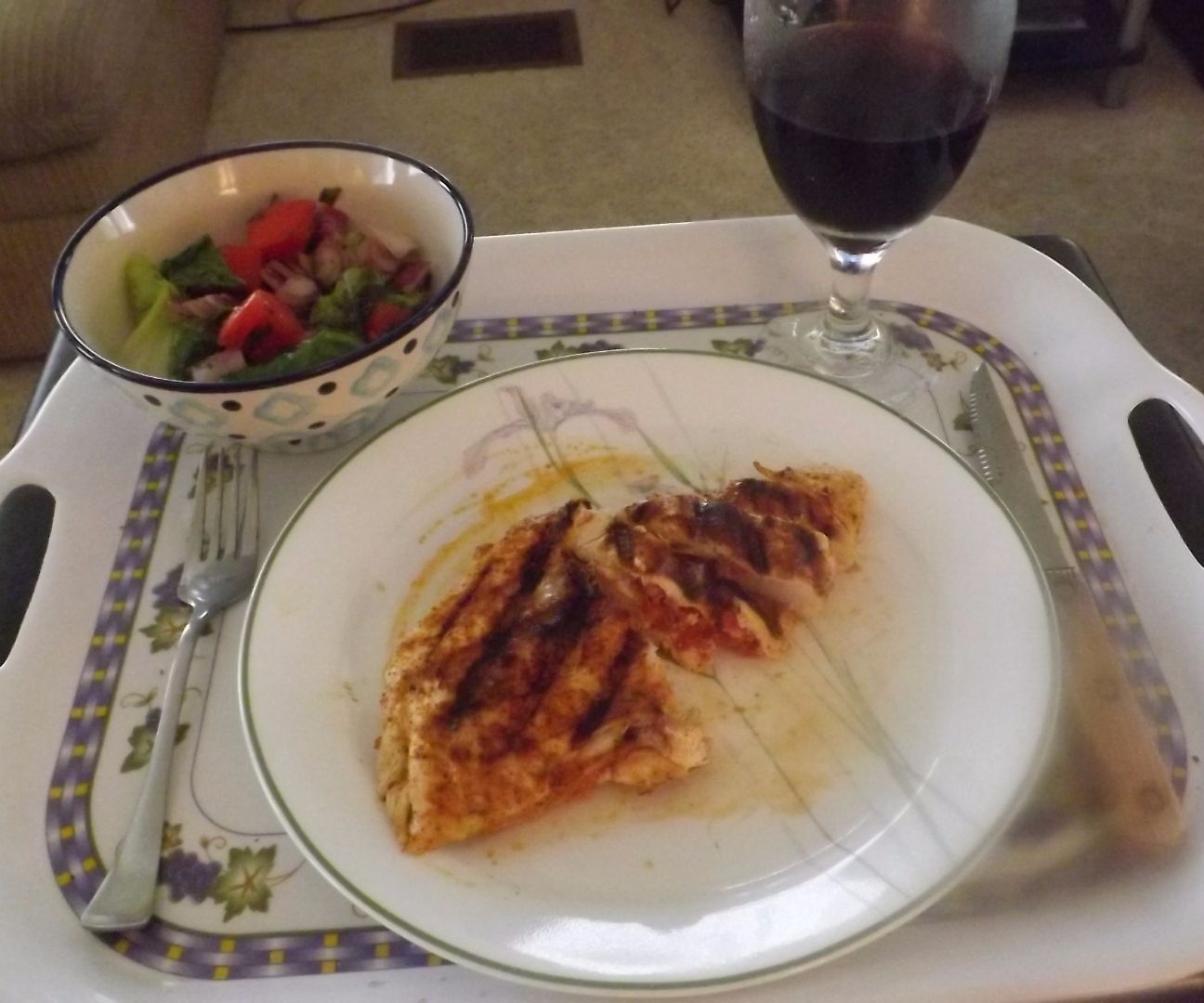 GRILLED CHICKEN BREAST ITALIANO (1 Serving)