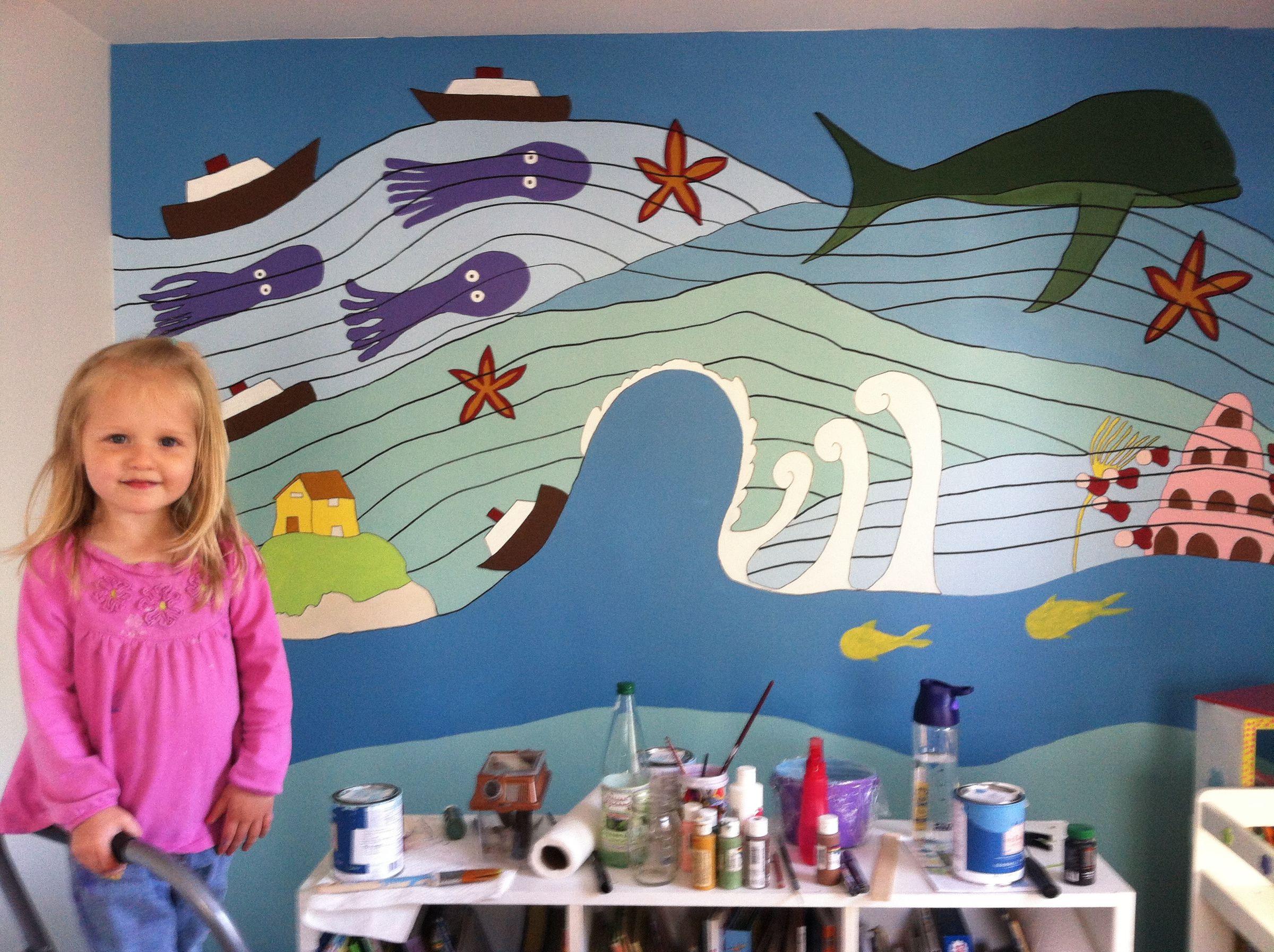 EASY MODE:  "Ponyo" Wall Mural