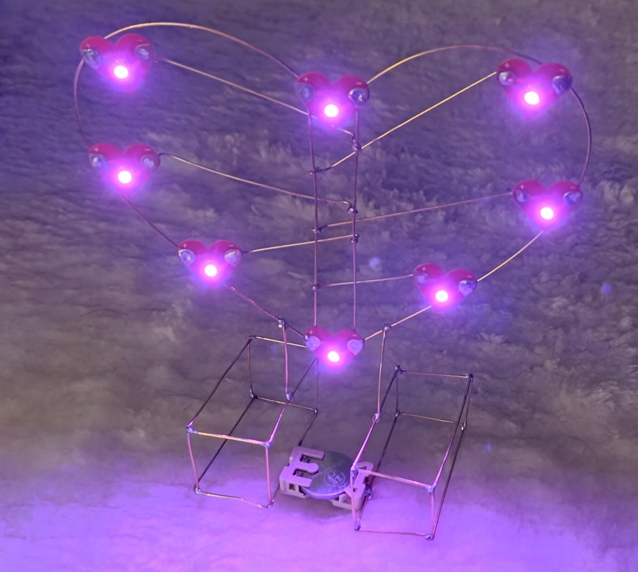 Heart-shaped LED Freeform Circuit : 14 Steps (with Pictures ...
