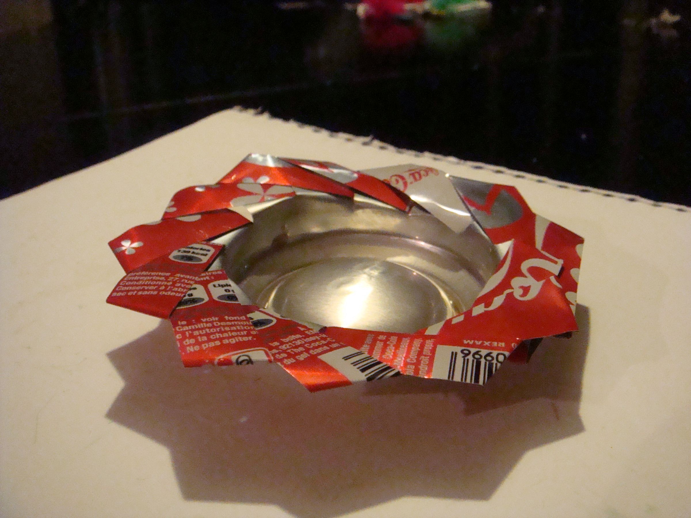 Tray From an Aluminium Can