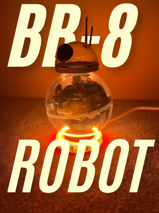 Transparent Themed BB-8 Robot From Star Wars.