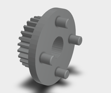 Prepare Servo and Drive Gear