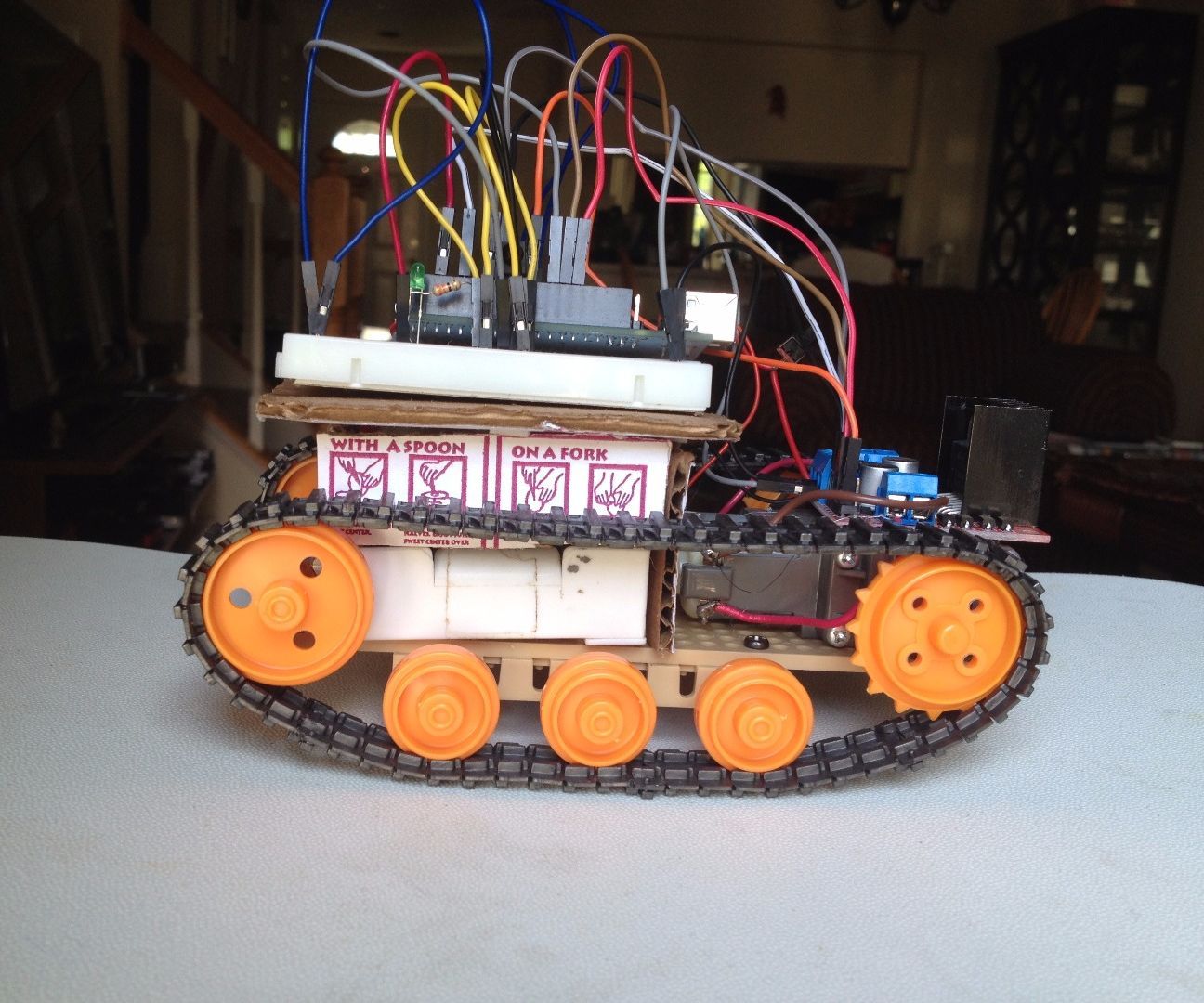 Control robot with a TV remote
