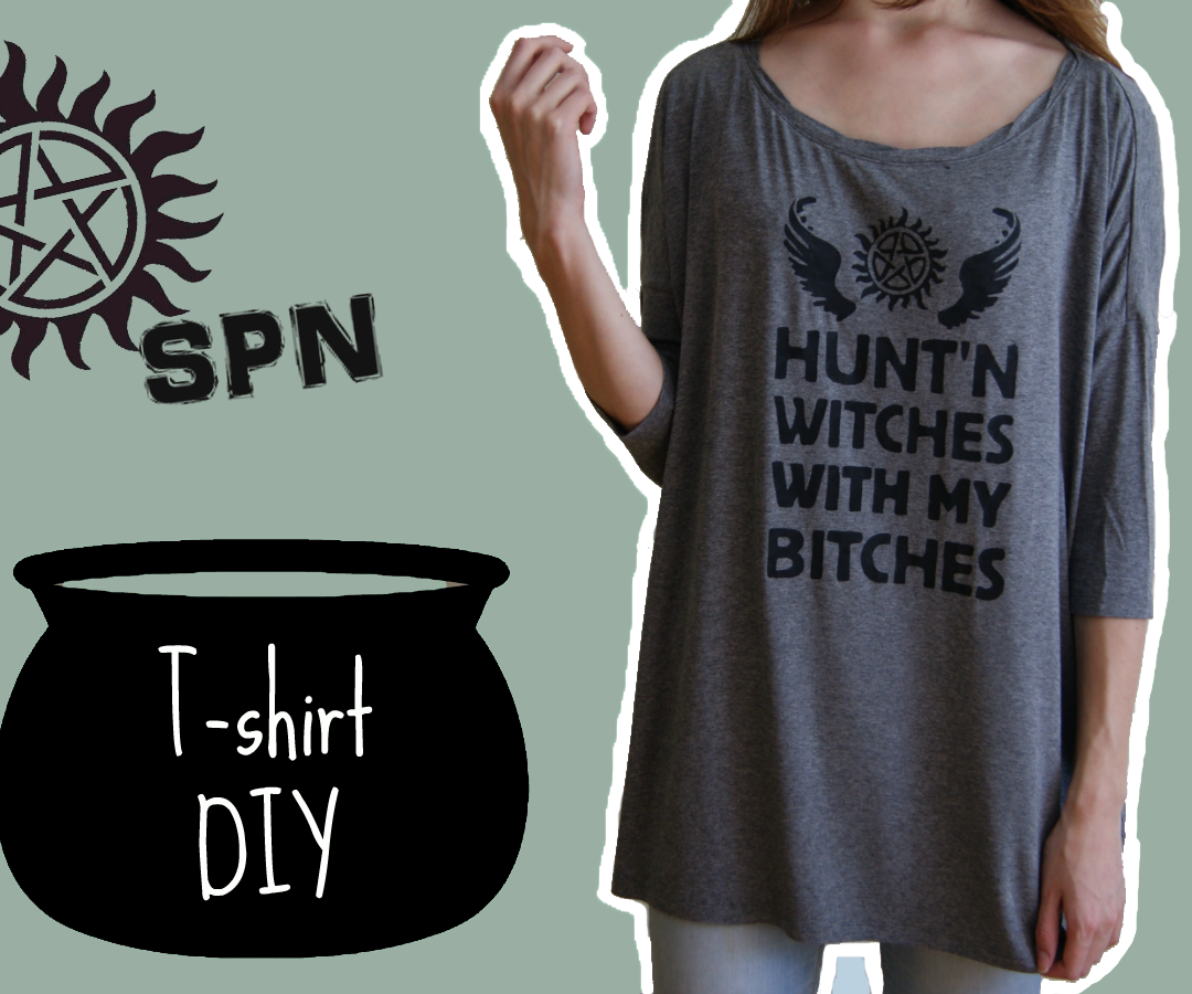 Supernatural Fan T-shirt Video Tutorial DIY