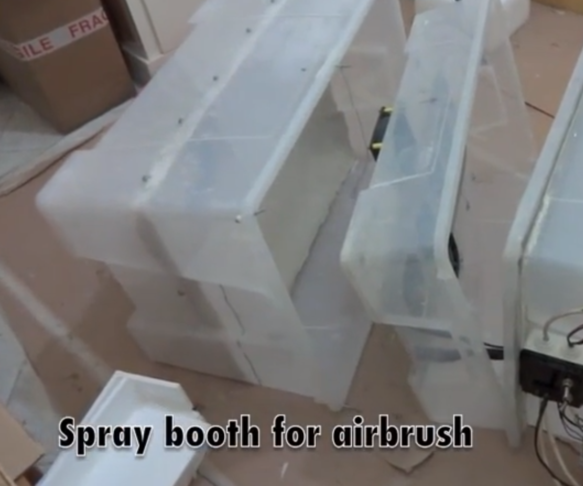 DIY Airbrush Spray Booth 