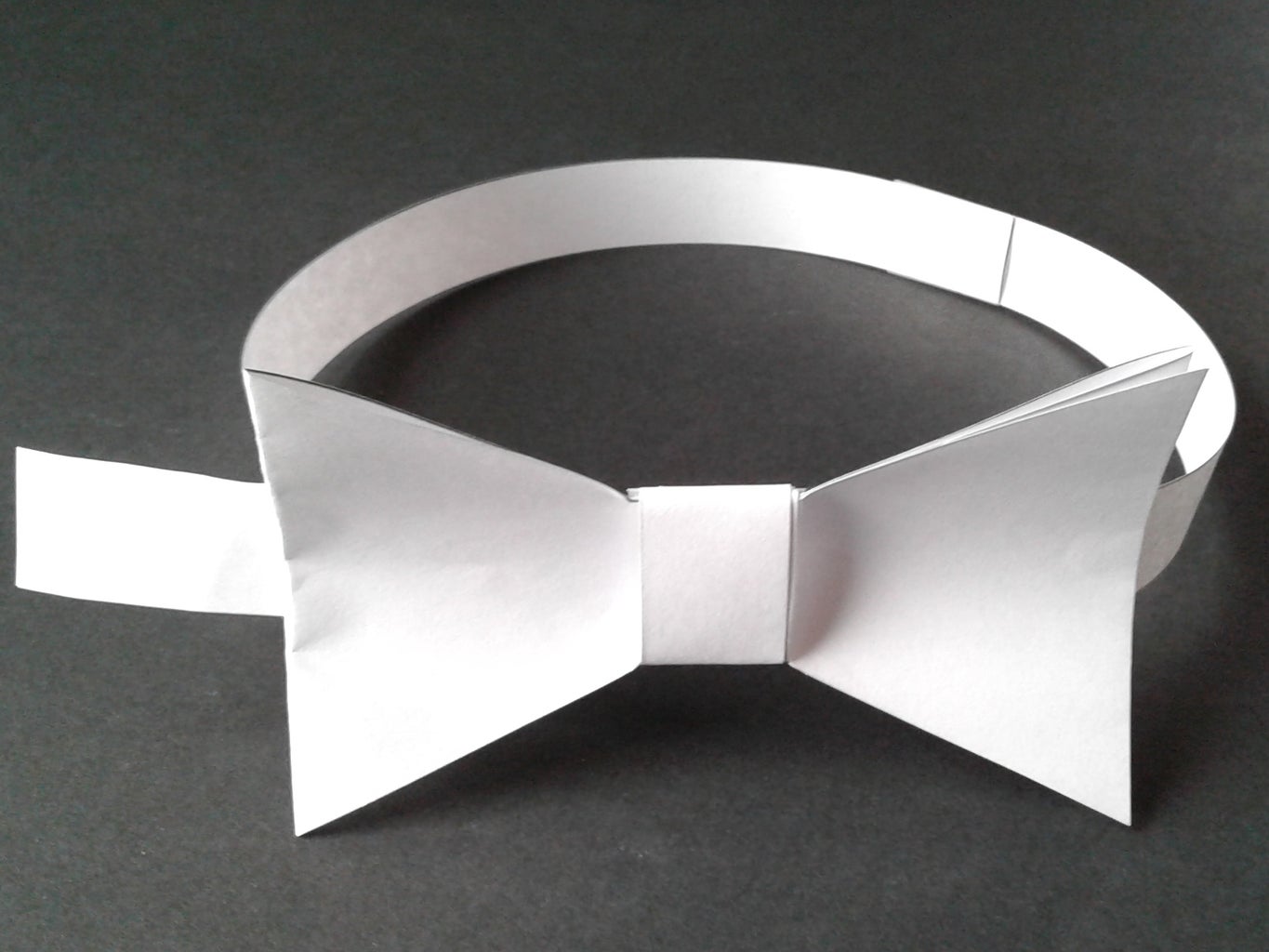 tissue paper bow tie