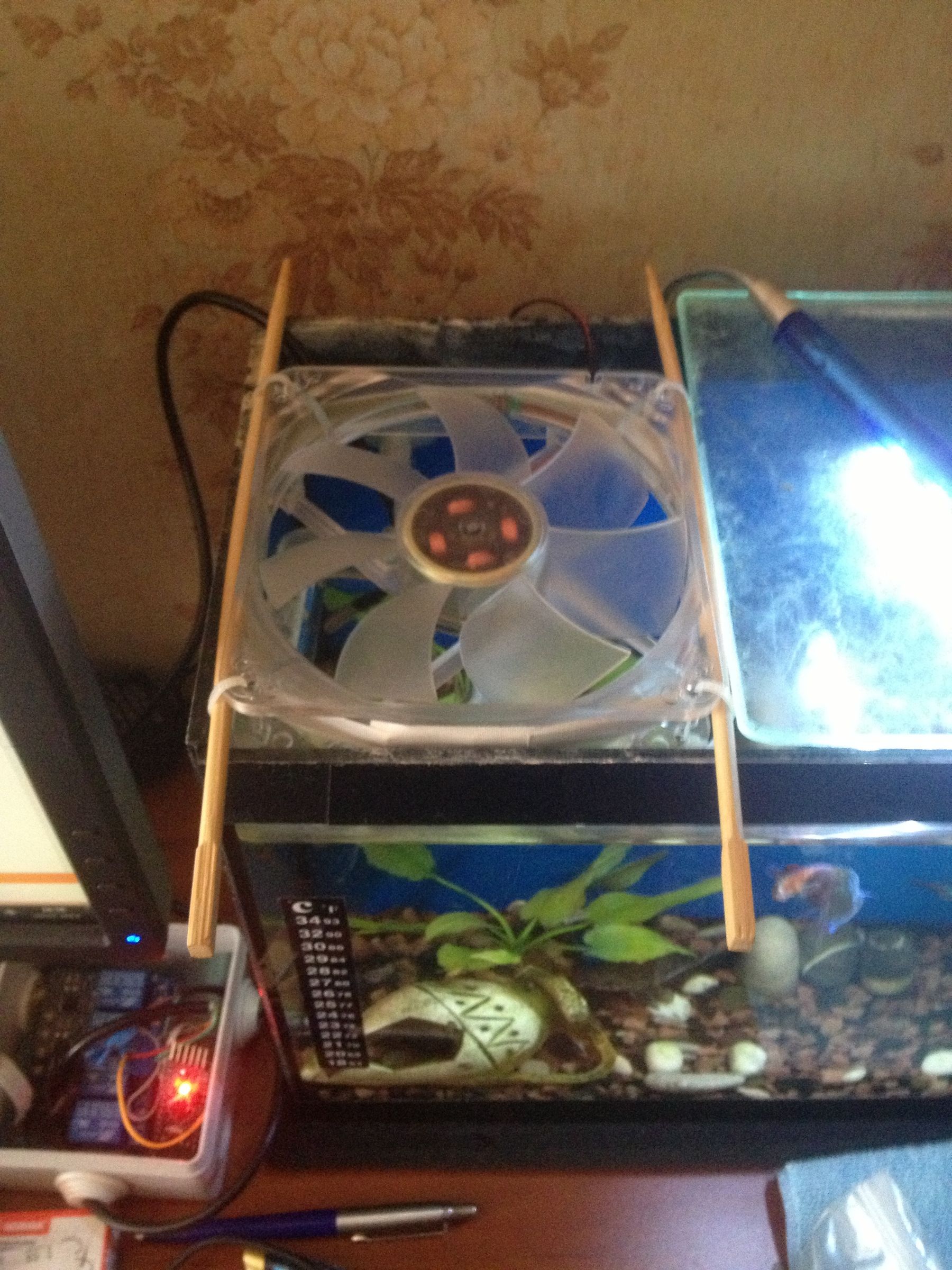 Arduino Fish Tank Cooler 3 Steps Instructables
