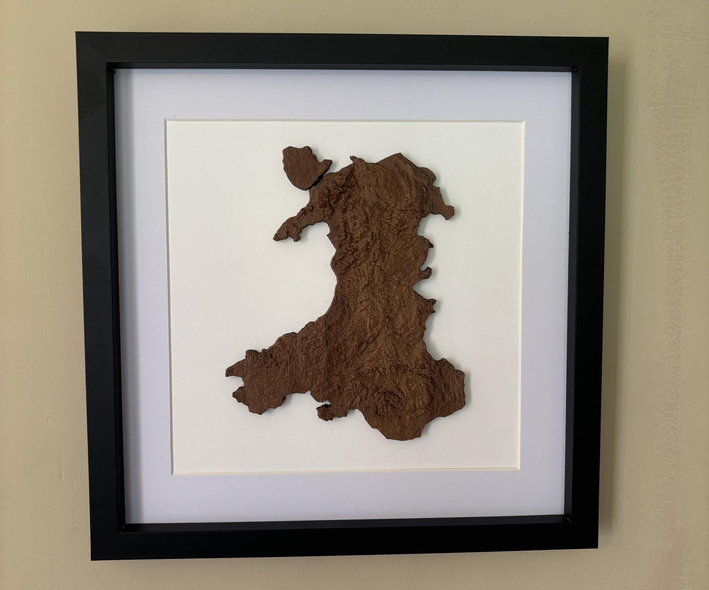 Wales Topographical Height Map