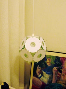 Ceiling Fixture With CDs & DVDs