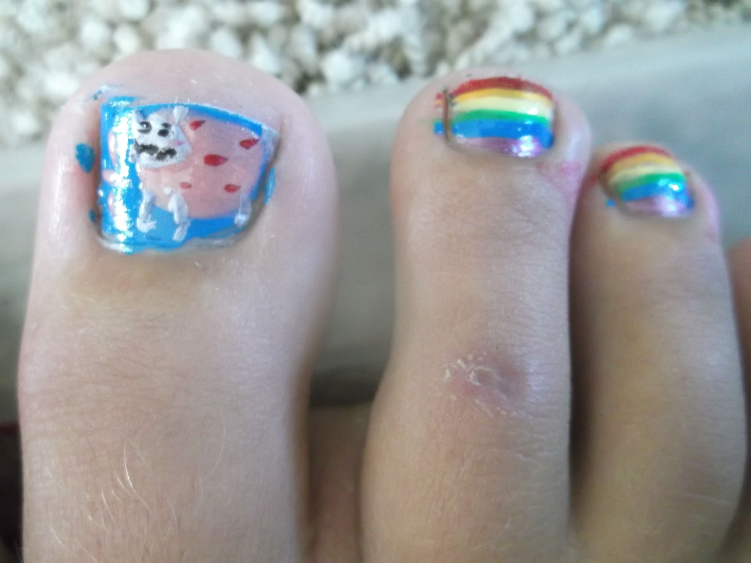 Nyan Cat Nails