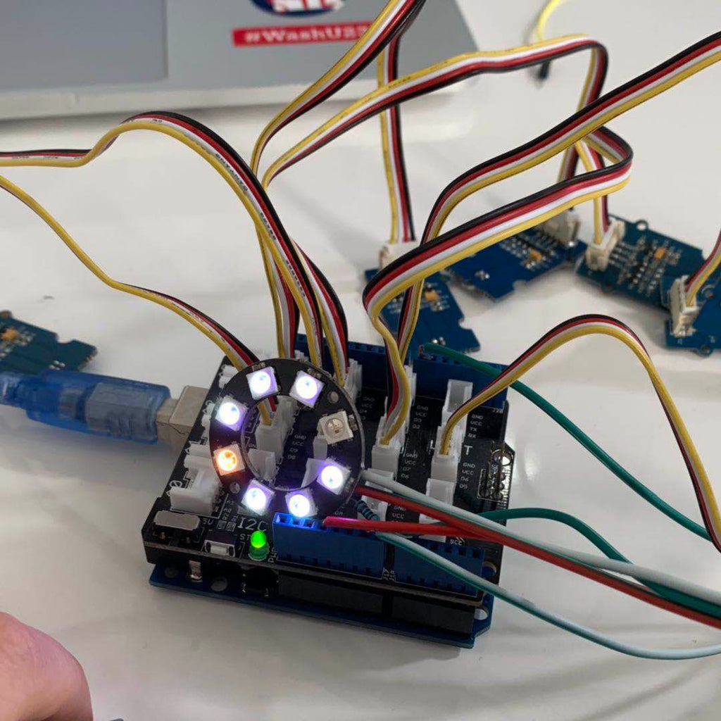 Integrate 7 Sensors With 7 Lights on Neopixel Ring!