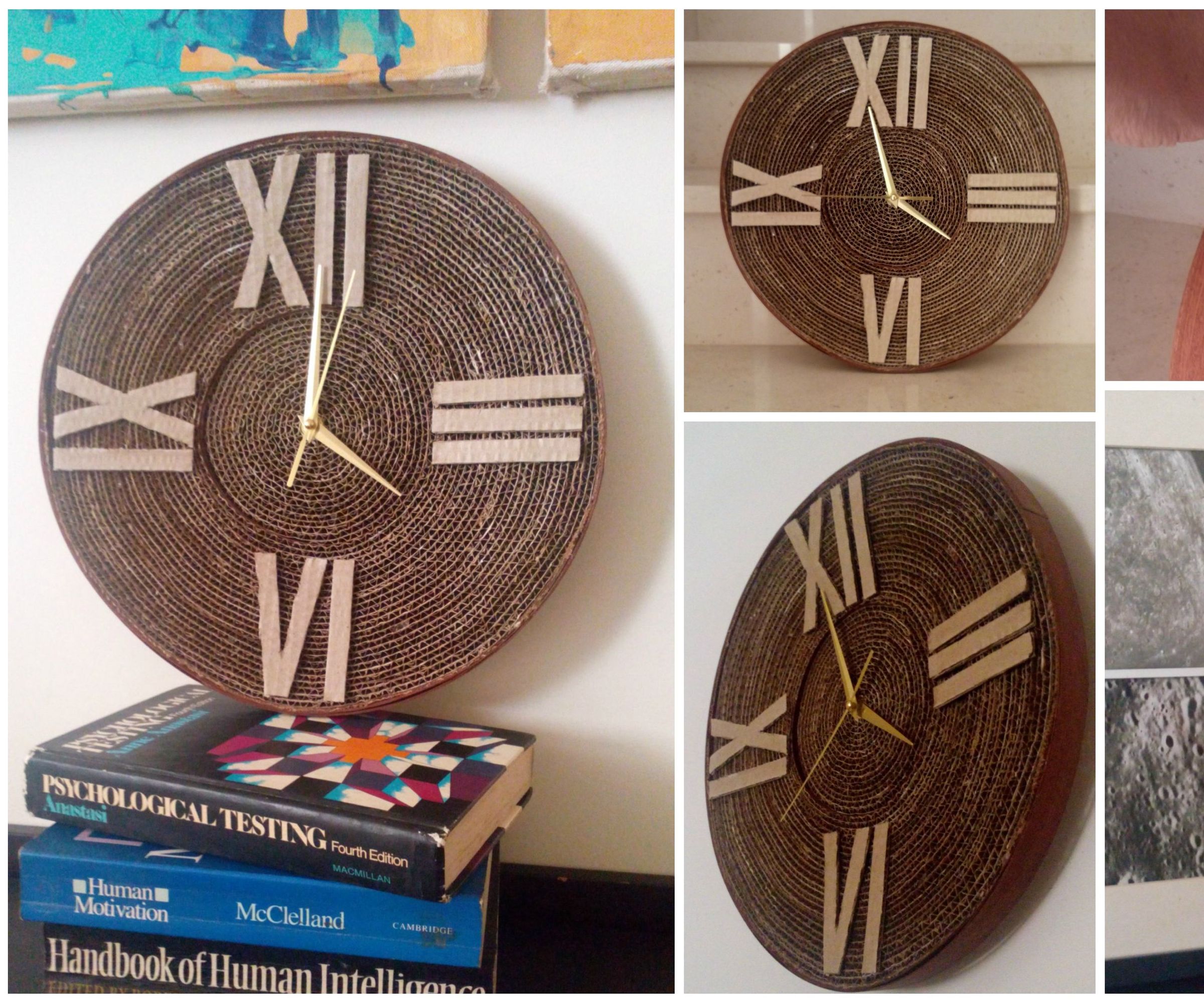 Cardboard Wall Clock