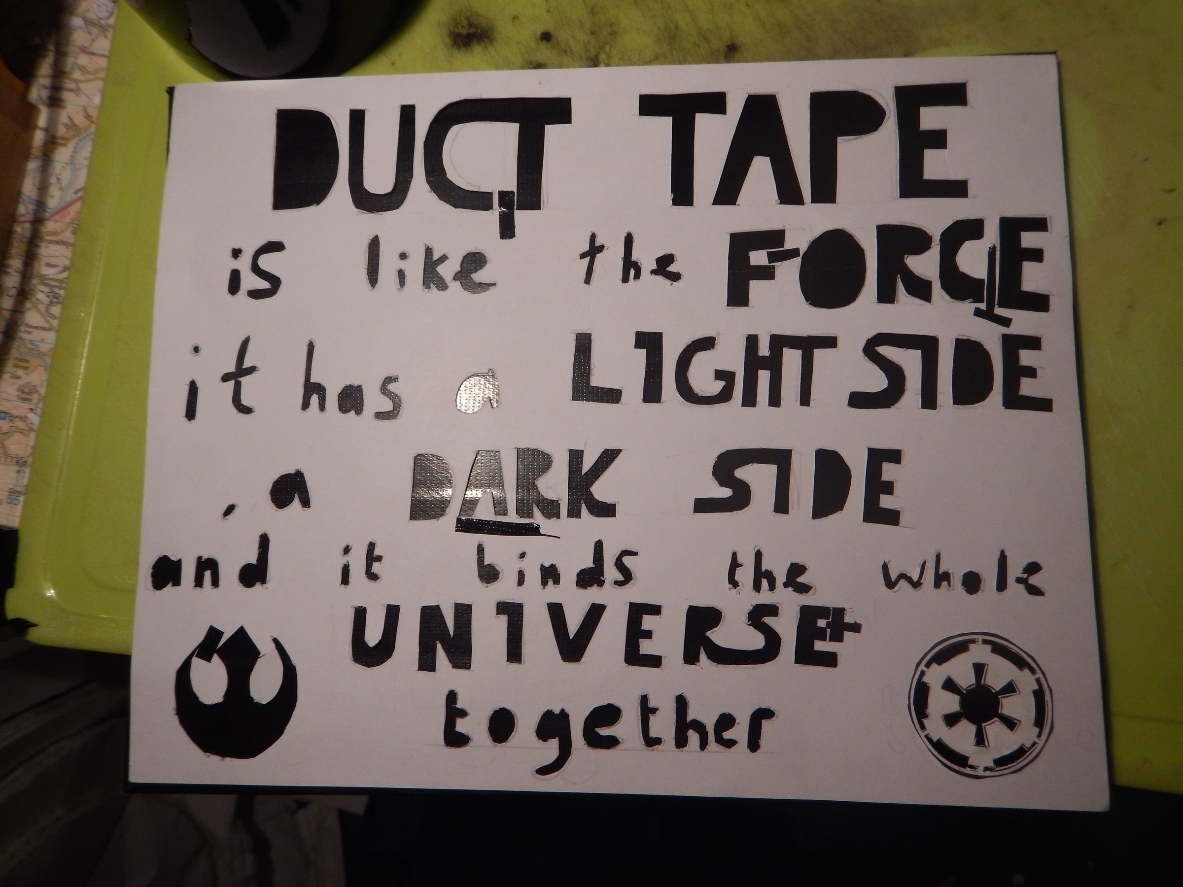 Duct Tape Quote 4 Steps (with Pictures) Instructables