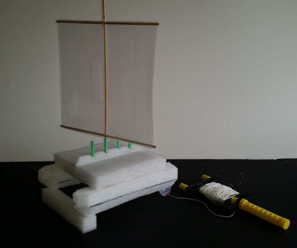 Recycle Bin Boat on a String