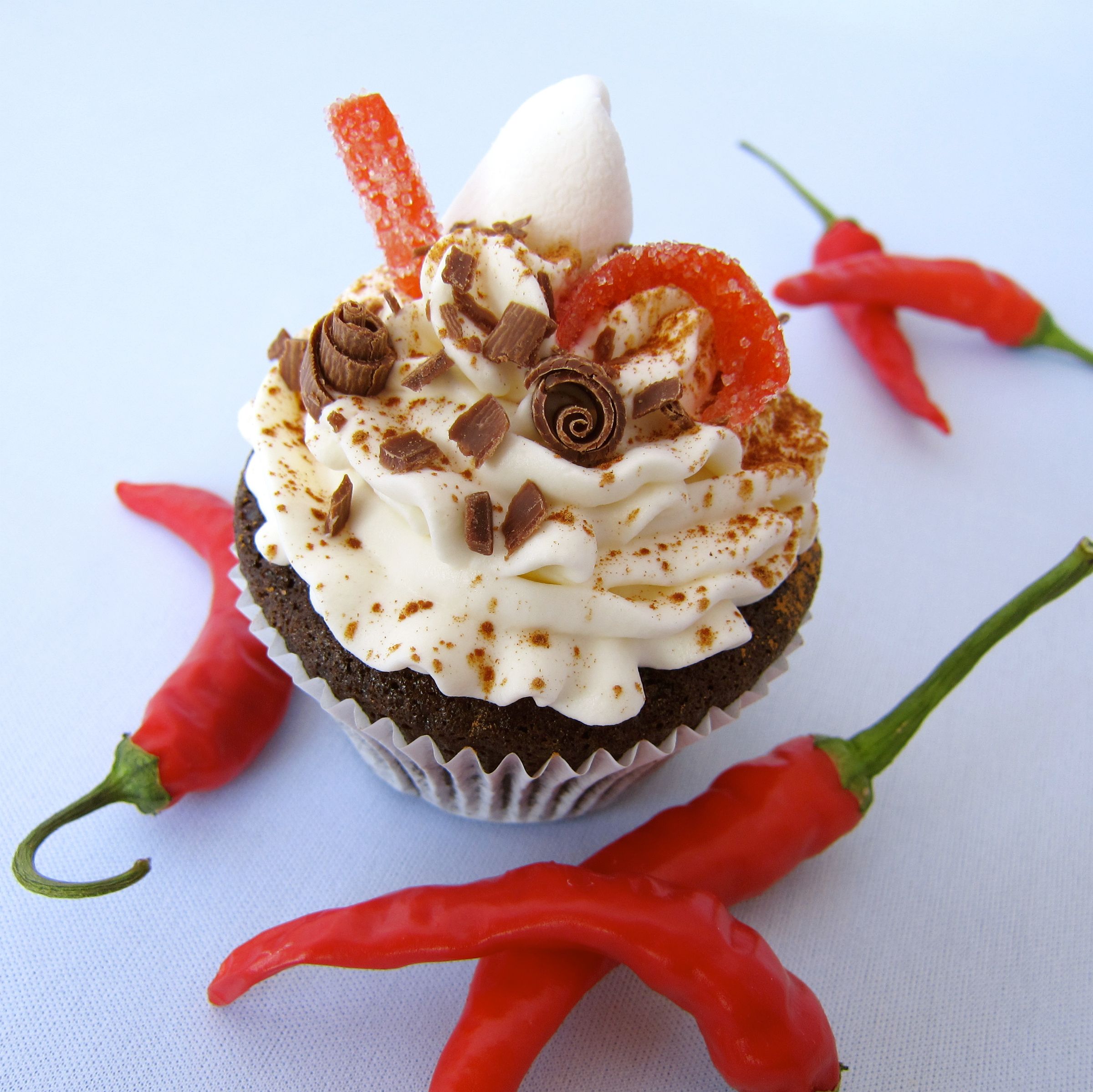 Mexican Hot Chocolate Cupcakes