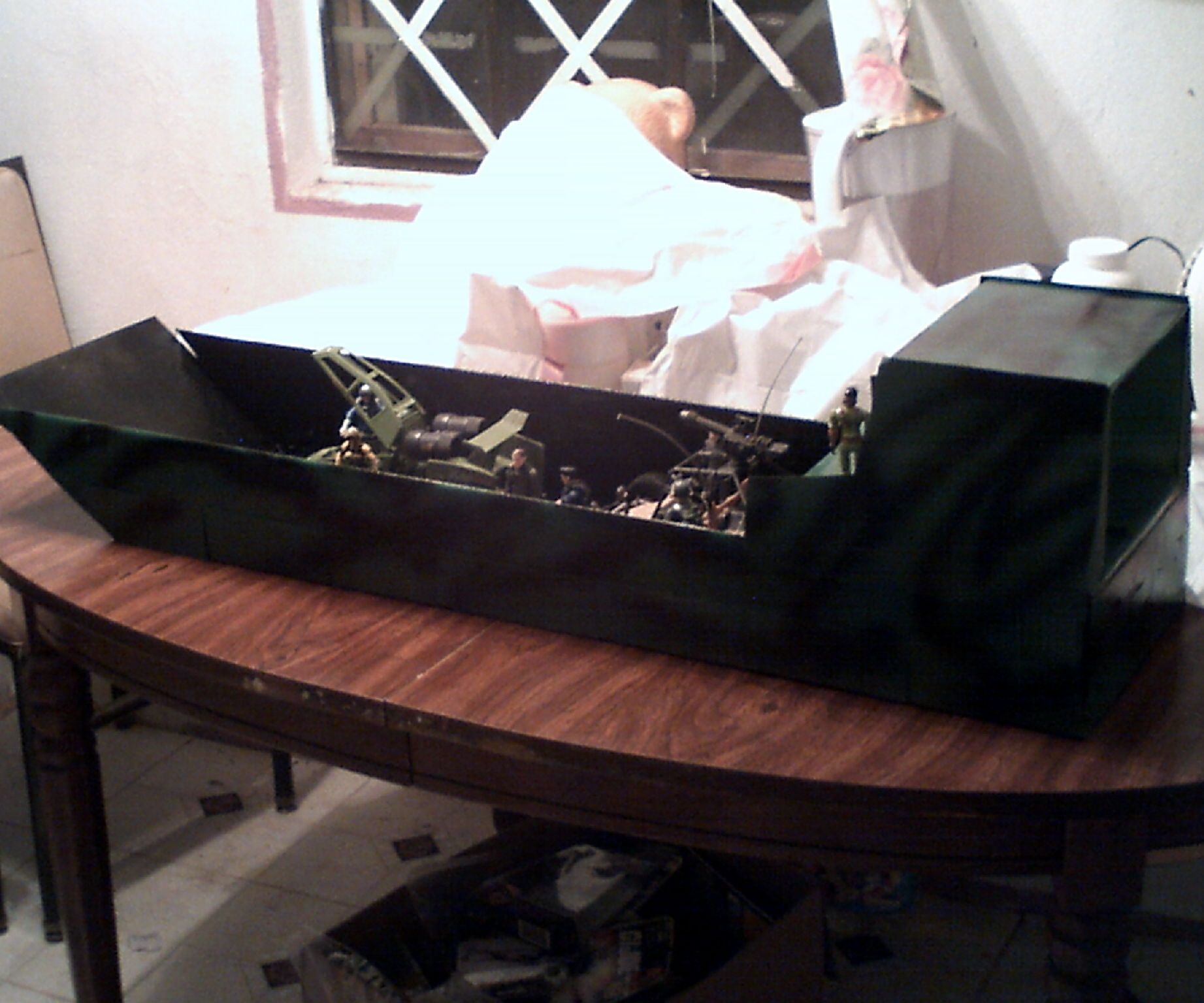 Ship Made From a Cardboard Box