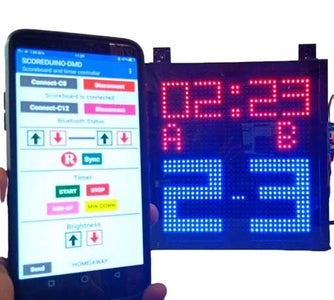 Soccer, Football Cricket Scoreboard. Dual Color P10- Scoreduino Arduino DIY Digital Scoreboard.