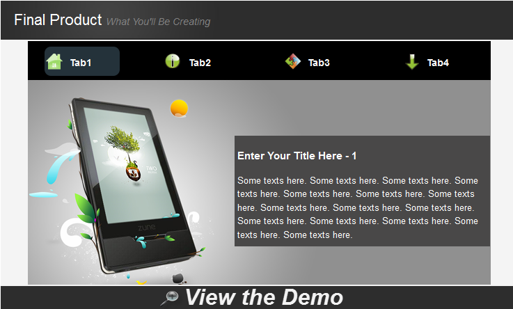 How to Create Tabbed Content in an Easier Way?