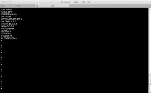 Edit the Network Configuration