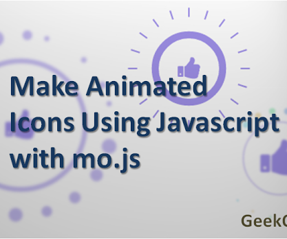 Create Animated Icons Using Javascript