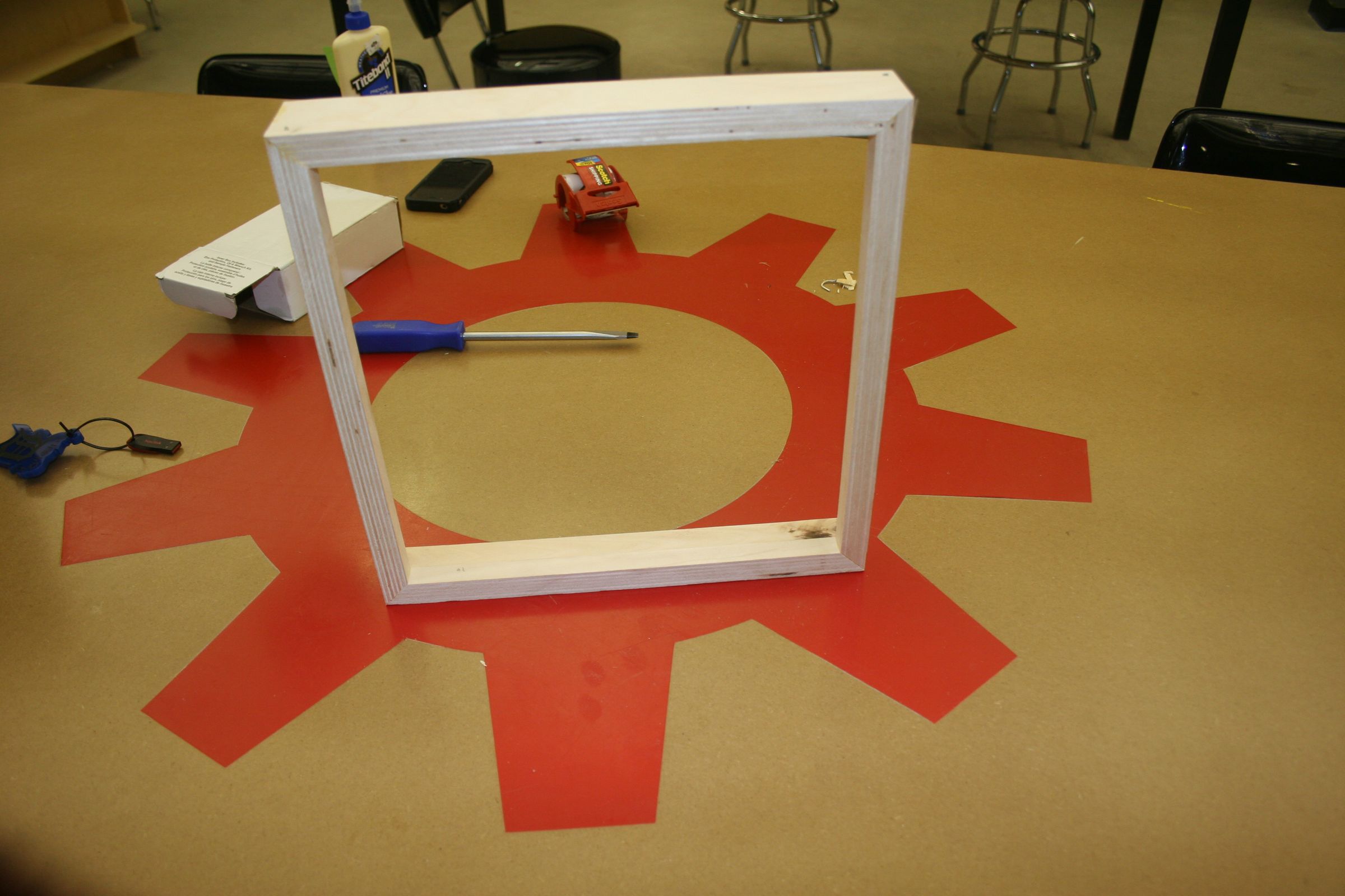 10 Minute Ply-Wood Frame Made at TechShop