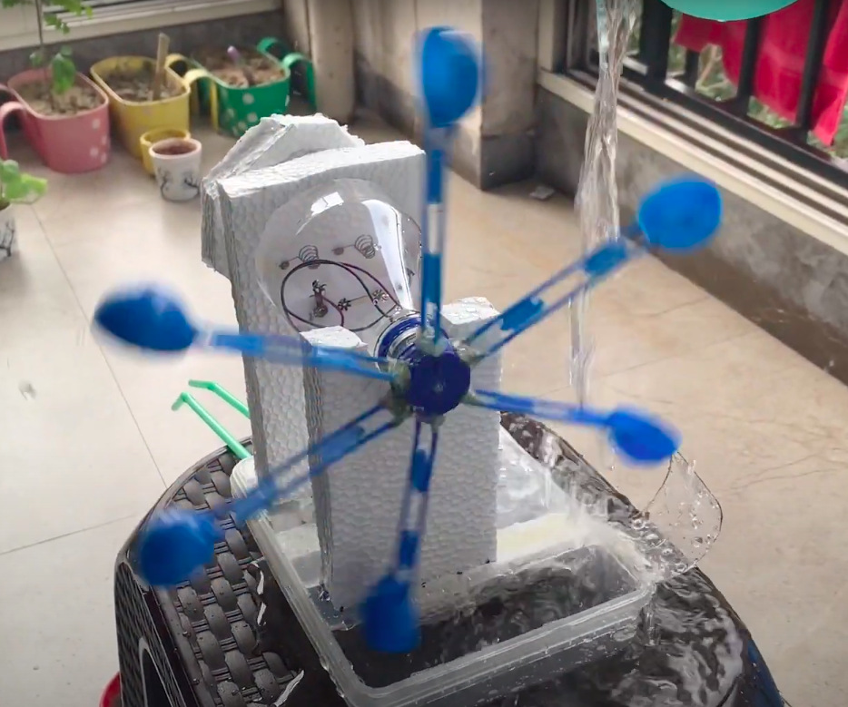 Poly-Hydro-Wind Mill