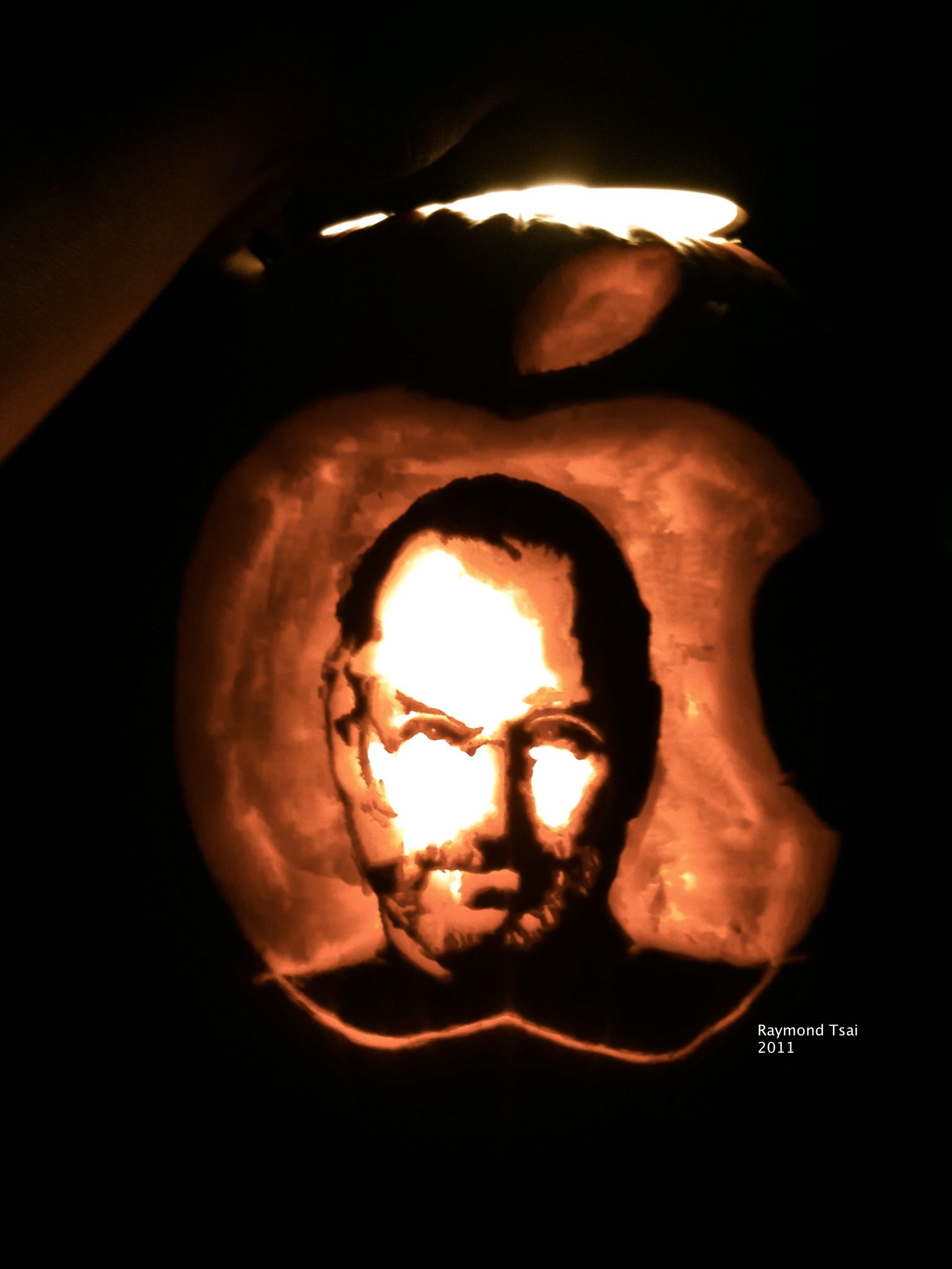 Steve Jobs Tribute Pumpkin