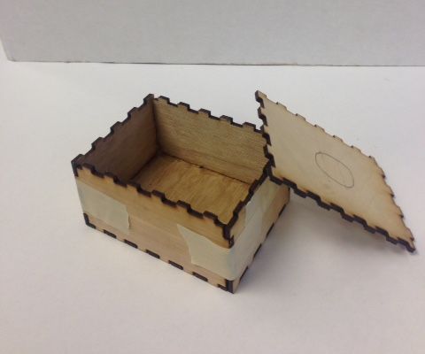 Laser Cut a Notched Box with BoxMaker