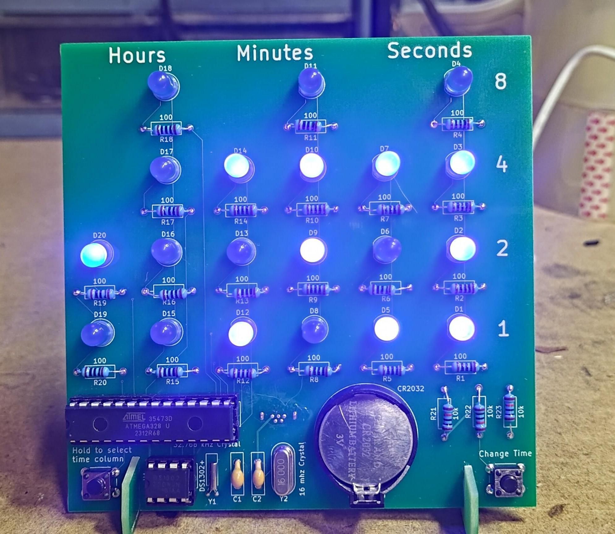 Binary Clock - ATMega328