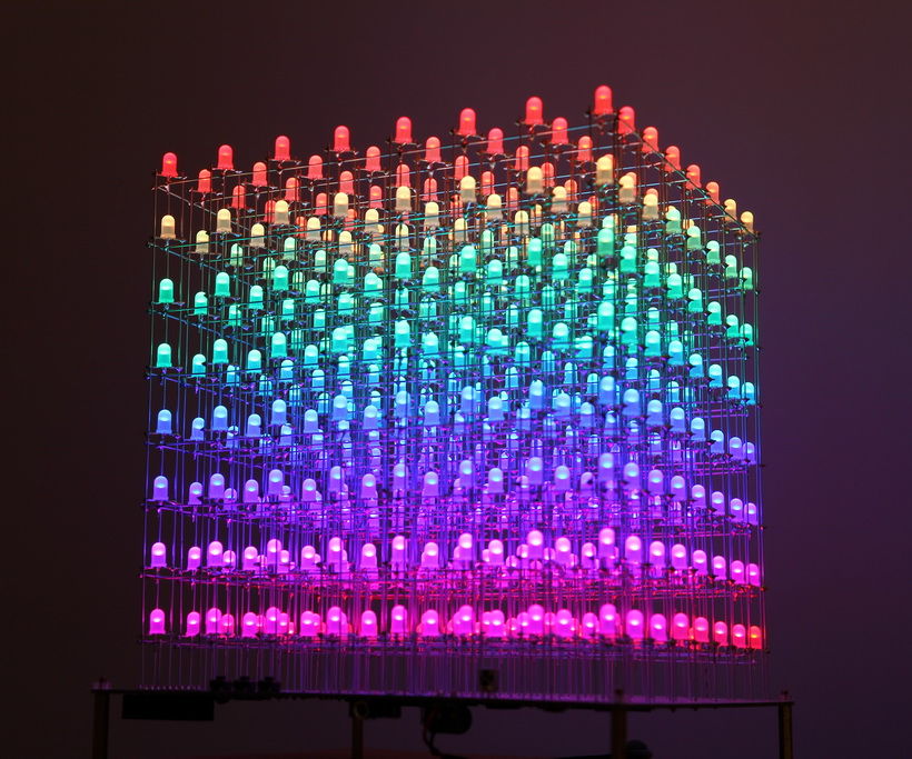 RGB LED CUBE 8x8x8 With Animation Creator 