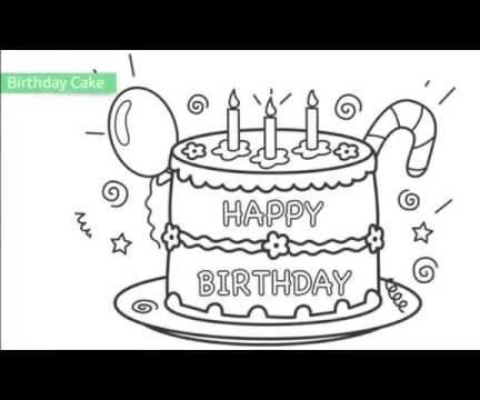 Top 25 Free Printable Happy Birthday Coloring Pages