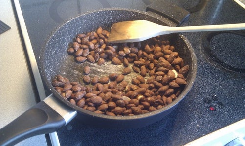 Salt Dissolved Add Almonds