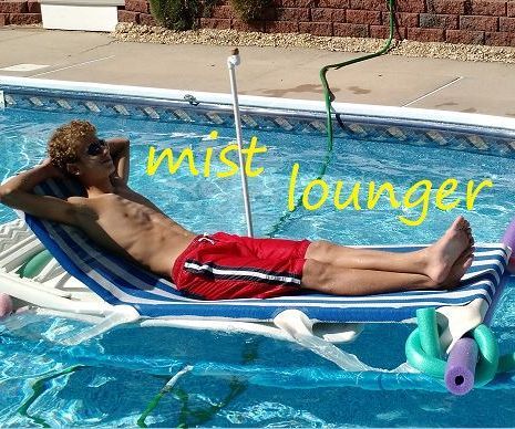 Pool Lounger With Built in Mist Sprayer