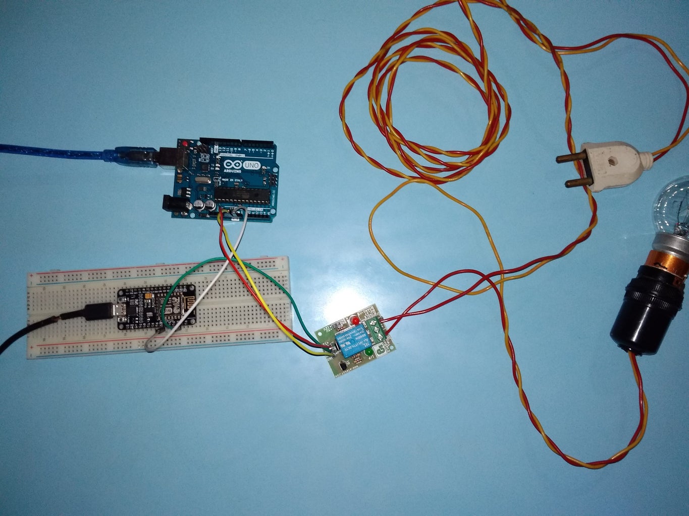 IOT Home Automation DIY Project #1 : 7 Steps Circuit Diagram