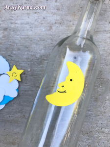 Stick Foam Stickers on Bottle