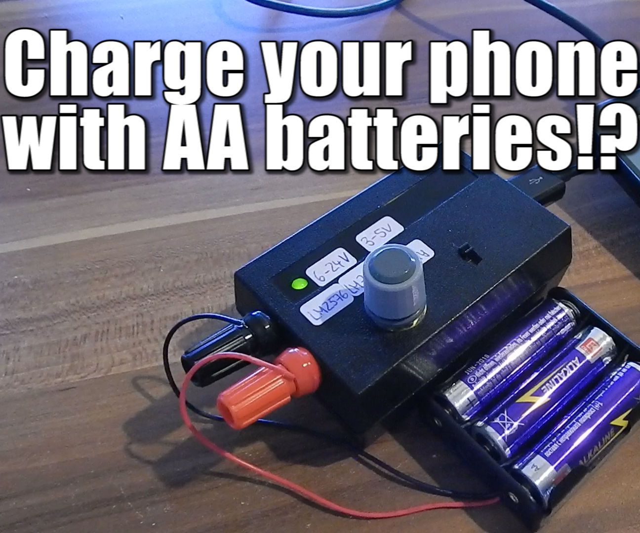 Charge Your Phone With AA Batteries!?