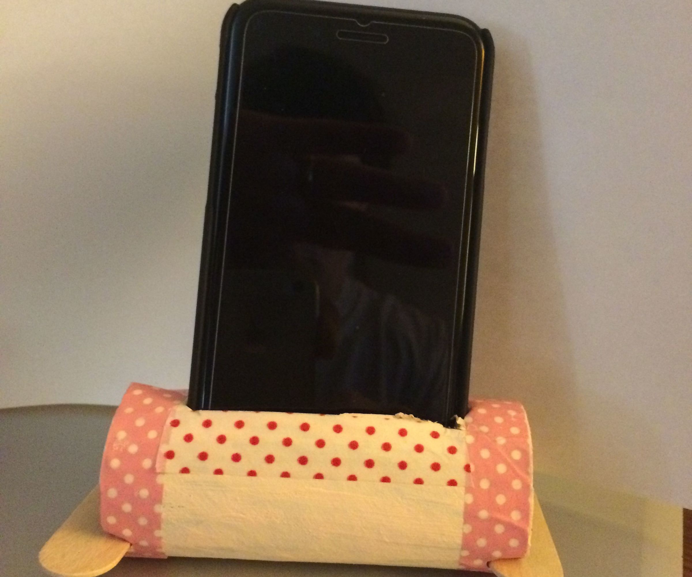 Toilet Paper Roll Speaker and Phone Holder
