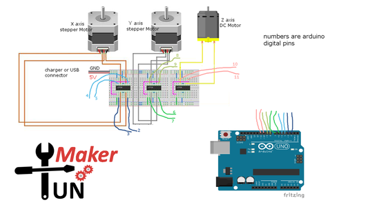 Mini Arduino Plotter Without a Servo Motor