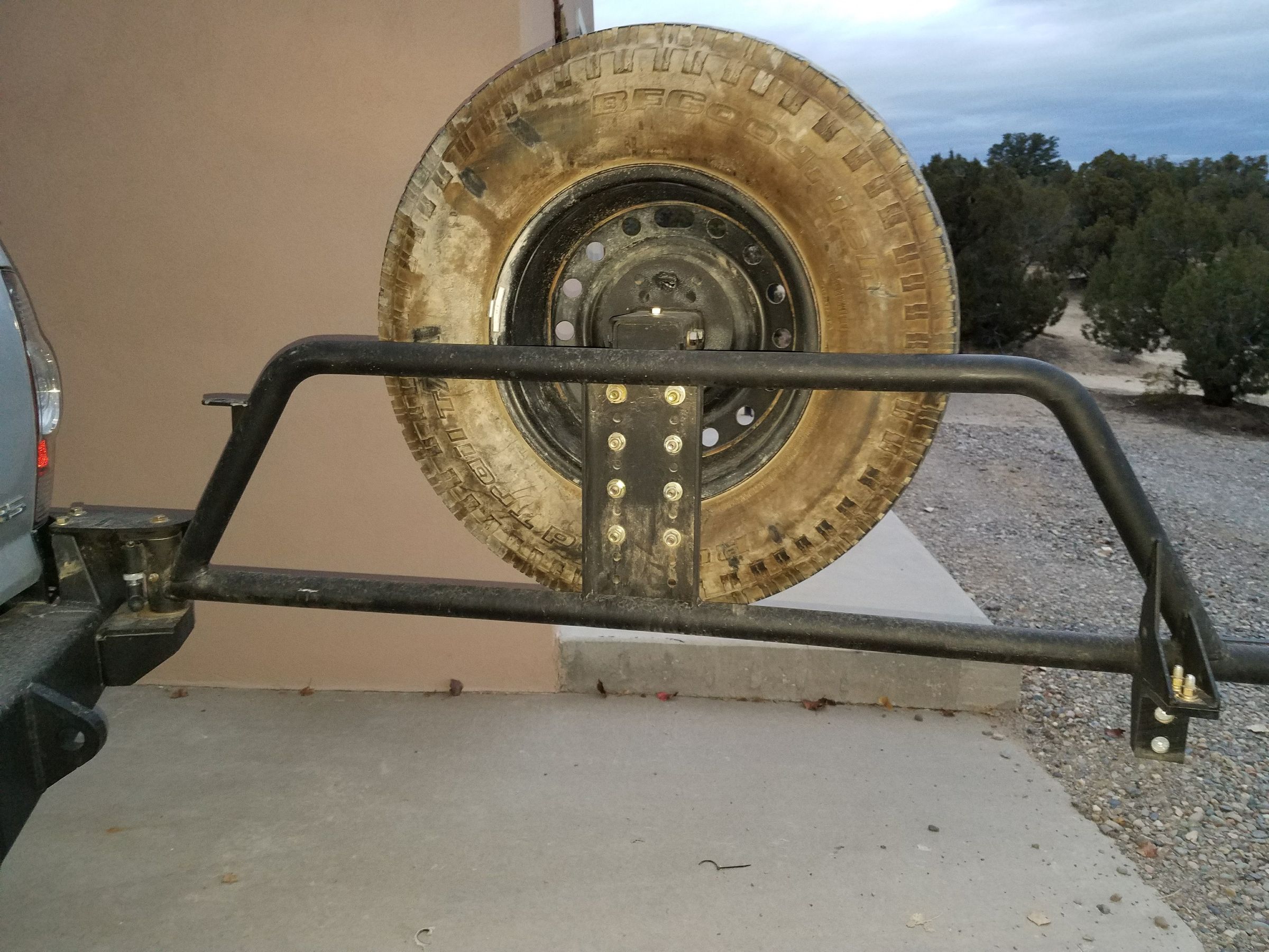 Jerry Can Holders for FabFours Spare Tire Carrier 6 Steps (with
