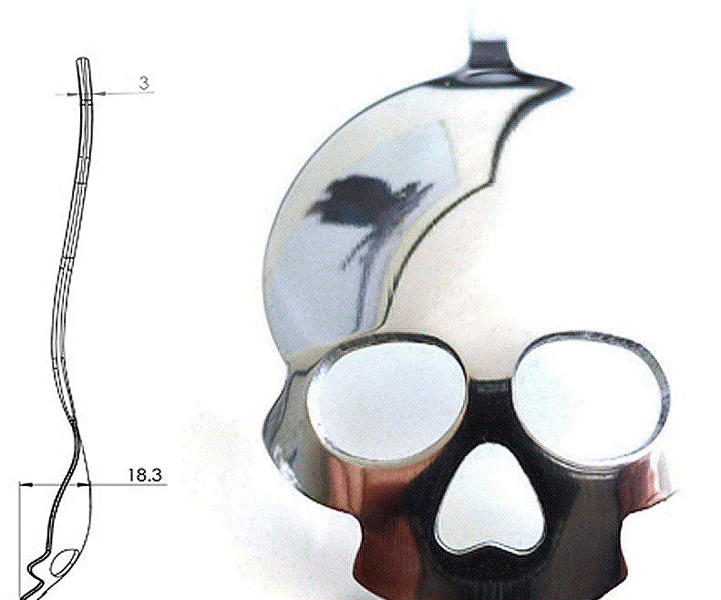 HOW TO MAKE SKULL SHAPED SPOON