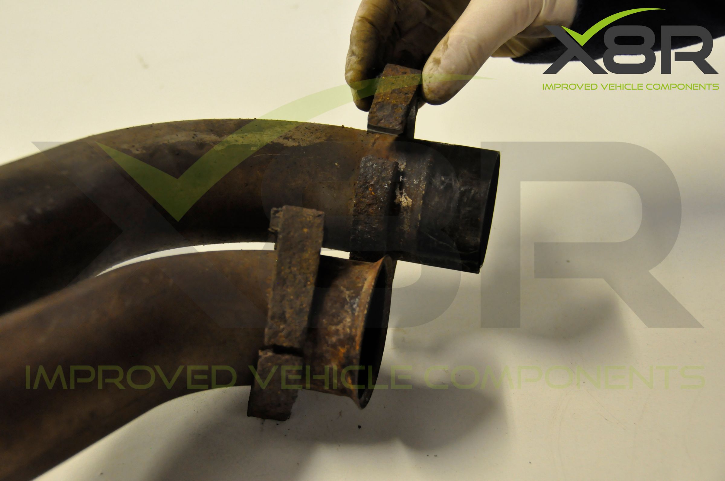 BMW E46 M3 Exhaust Muffler Back Box Flange Rusted Corroded Flanges