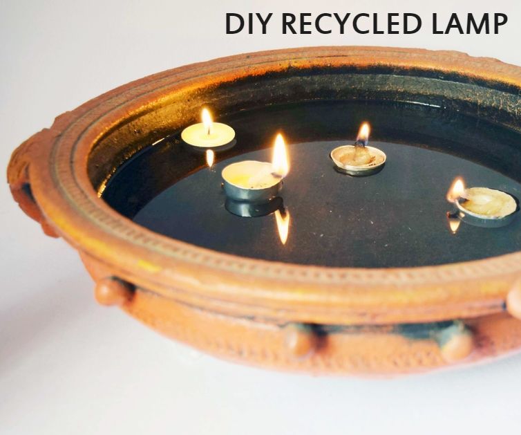 DIY Recycled Lamp
