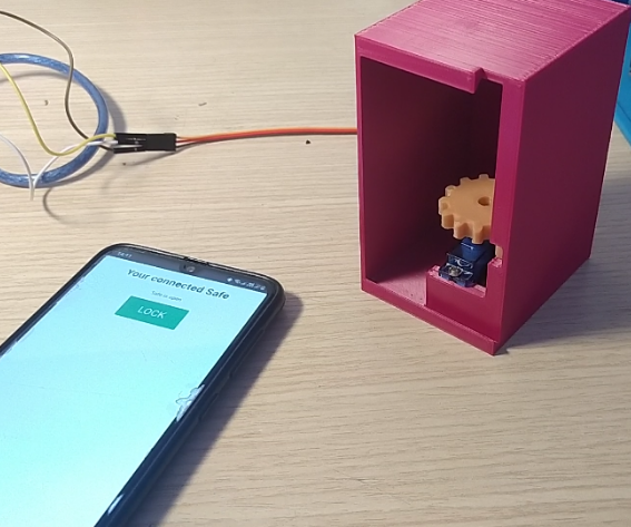 Connected Safe With ESP 8266 : 3 Steps Circuit Diagram