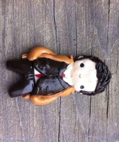 Polymer Clay Tenth Doctor Flat-back Charm