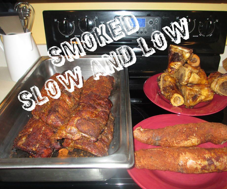 Smoked Ribs, Pork Tender Loin, and Beef Soup Bones