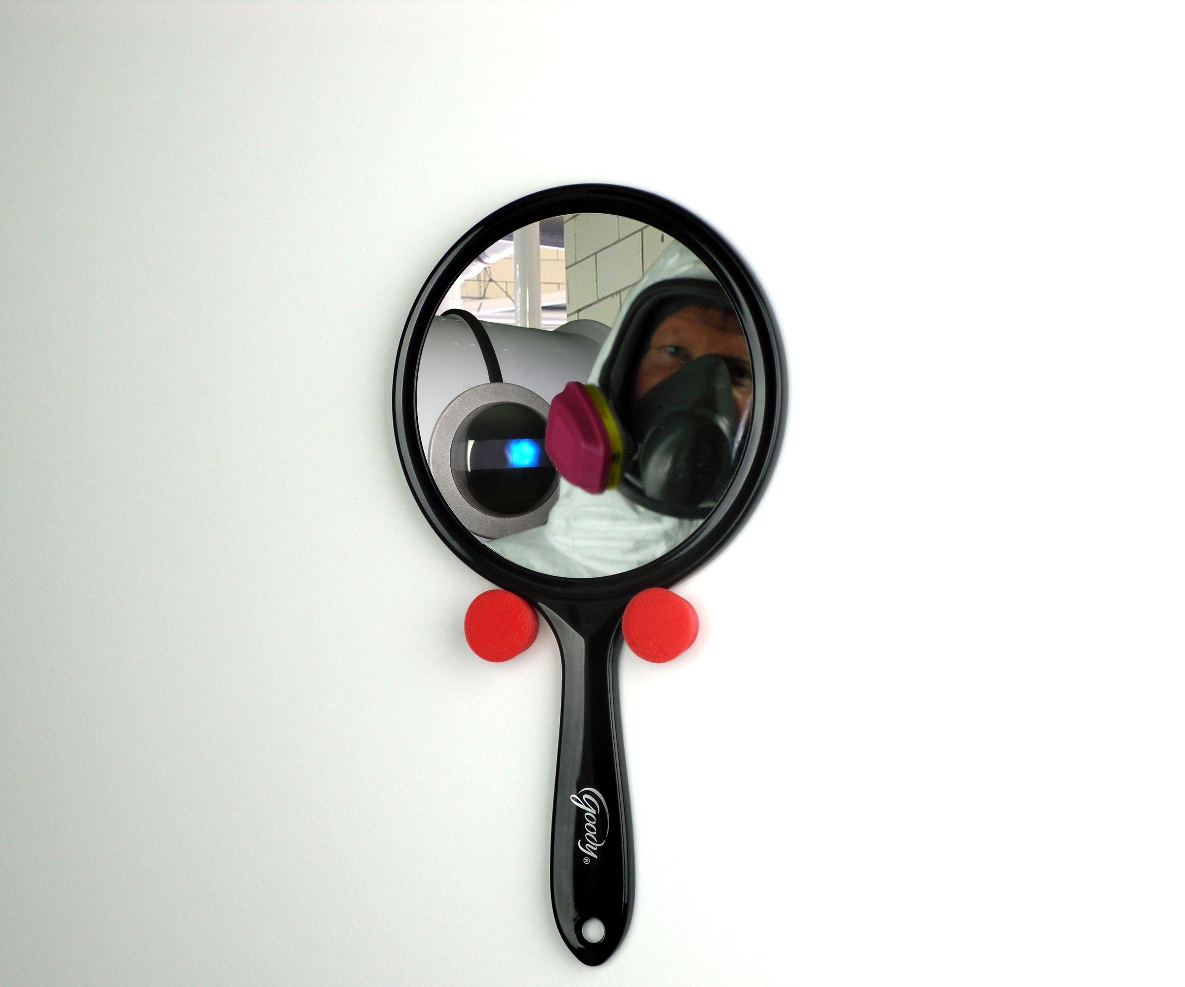 Hand Mirror Pegs - Your Primary Defense Against Beauty Errors and Attacking Robots.