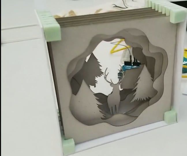 Laser Cut Chrismas Light Box