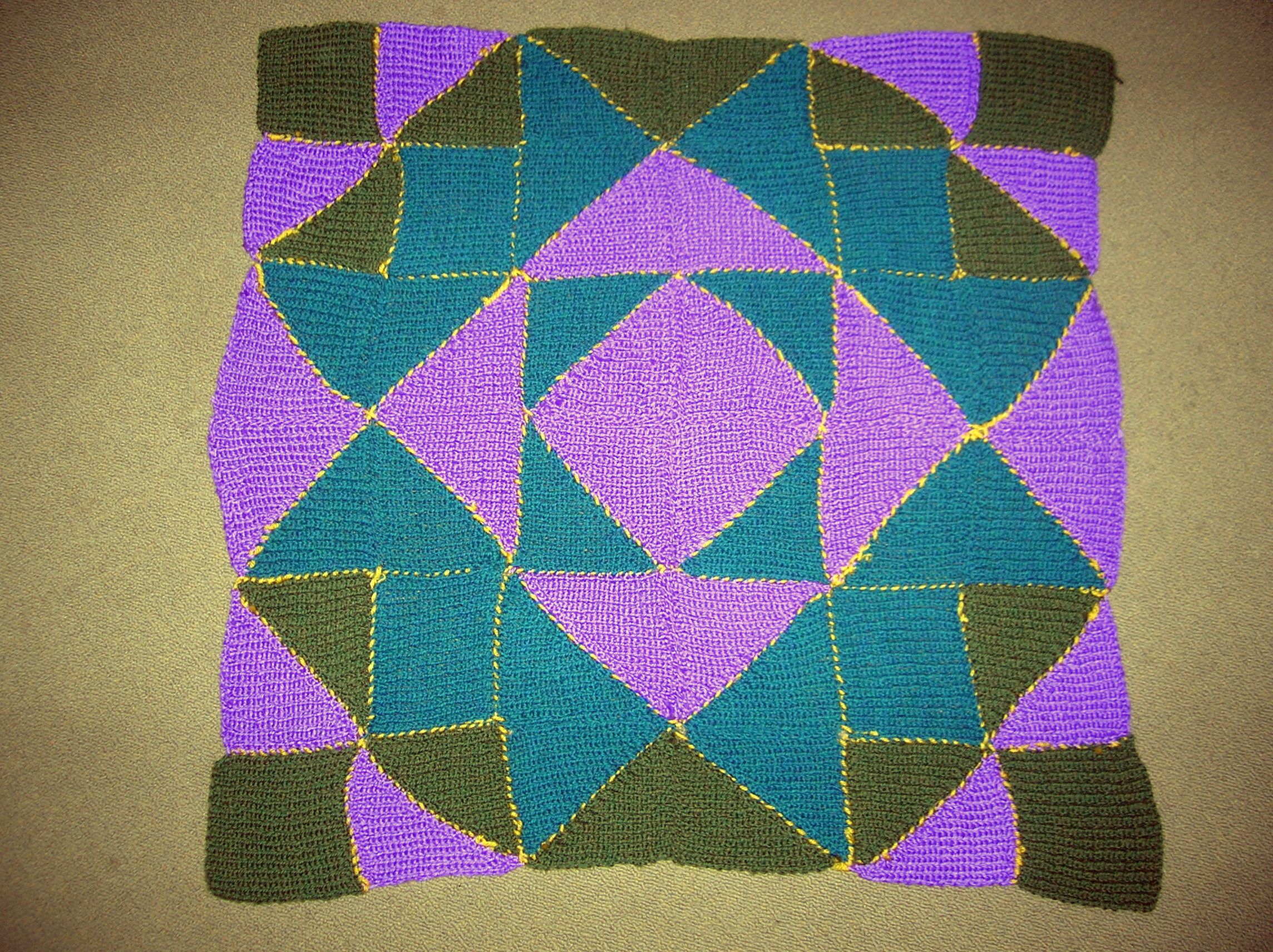 Pieced Knitted Blanket