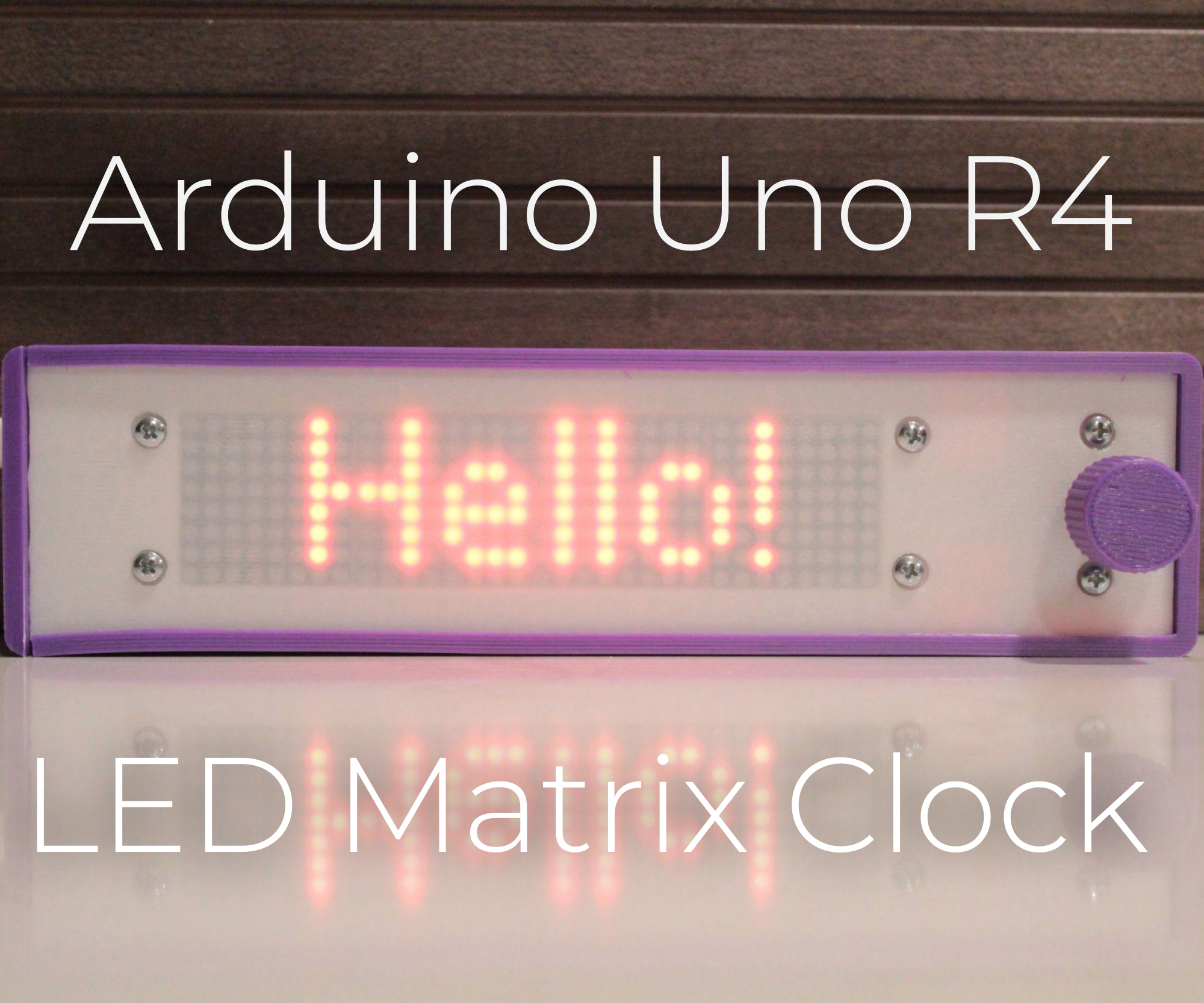 Arduino Uno R4 LED Matrix Clock