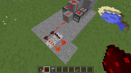 Break and Replace One Redstone to Send It Into Clock Mode